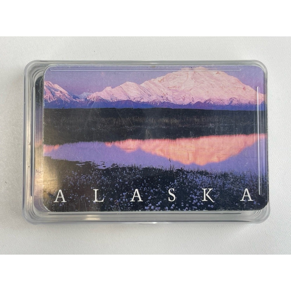 Used Alaska Beautiful Scenic Horizon Playing Cards With‎ Hard Case